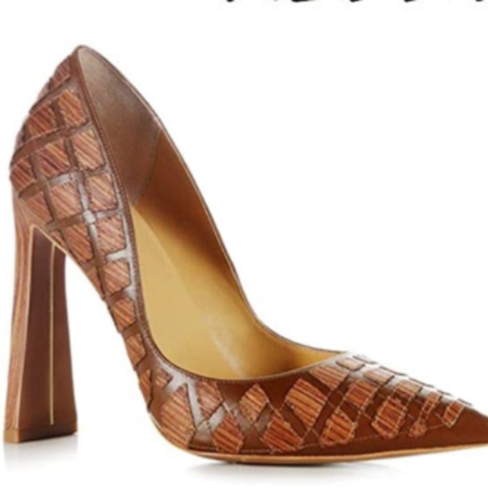 Yevrah Womens Designer Wood Pump - Made in Brazil